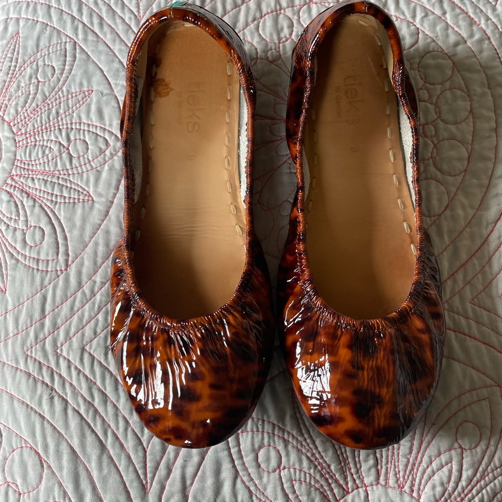 Tieks tortoiseshell size 9